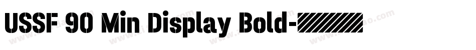 USSF 90 Min Display Bold字体转换